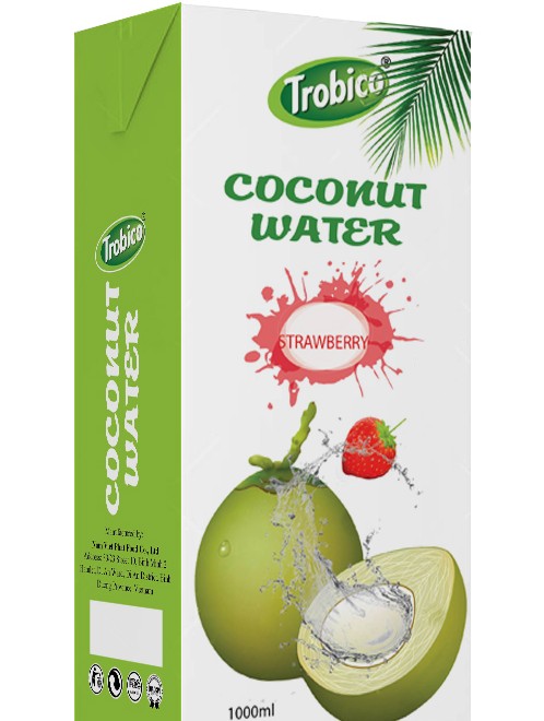 Coconut water with  strawberry 1000ml